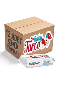 Beyaz Sabun Kokulu Islak Havlu 12x90 Lı