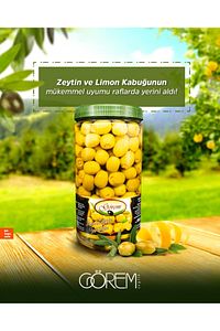 Limon Kubuğu Dolgulu Yeşil Zeytin 1kg.