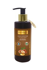 Doğal Argan Yağlı Günlük Bakım Kremi El, Yüz Vücut Için 250 ml Nemlendirici Krem