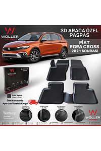 Egea Cross Uyumlu Paspas 2021 Sonrası 3d Havuzlu Paspas