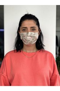 10 Adet Desenli Baskılı Maske, 3katlı, Burun Telli, Meltblown Ara Katmanlı