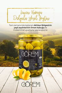 Limon Kabuğu Dolgulu Yeşil Zeytin 400 gr