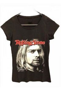 Rolling Stone "kurt Cobain" Girl Kesim T-shirt