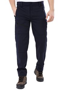 Erkek Içi Polarlı Tactical Outdoor Su Geçirmez Lacivert Softshell Pantolon