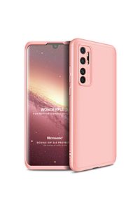 Microsonic Mi Note 10 Lite Kılıf Double Dip 360 Protective Rose Gold