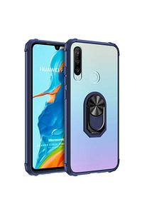 Microsonic P30 Lite Kılıf Grande Clear Ring Holder Lacivert