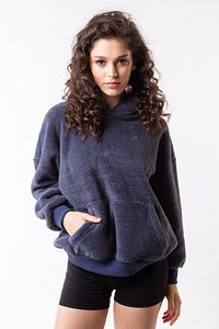 Unisex Antrasit Wellsoft Kapüşonlu Sweatshirt