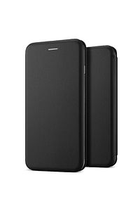 Microsonic Galaxy A71 Kılıf Ultra Slim Leather Design Flip Cover Siyah