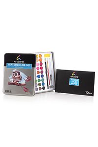 Artzone 36 Renk Suluboya Seti + Kağıt Ve Aksesuar