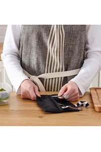 IKEA-Fınskuren Stainless Steel-black Travel Cutlery Set 3