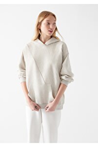 Sweatshirt - Beige - Regular Fit