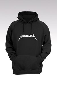 Metallica 127 Siyah Kapşonlu Sweatshirt - Hoodie