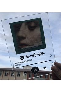 Spotify Barkodlu Plak 13x18 Cm