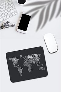 Dünya Haritası Desenli Mouse Pad 625