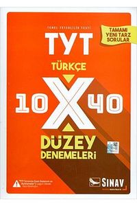 Tyt Türkçe 10xx40 Düzey Denemeleri