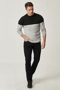 Erkek Siyah Kanvas Slim Fit Dar Kesim 5 Cep Pantolon
