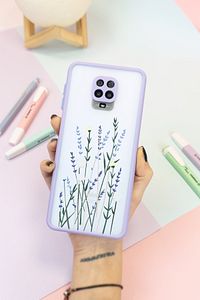 Xiaomi Redmi Note 9 Pro / Note 9s Lila Hux Soft Lavander Tasarımlı Telefon Kılıfı