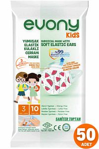 Kids Cerrahi Maske 10 Lu 5 Paket = 50 Adet