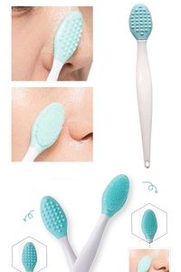 Burun Siyah Nokta Cilt Ve Yüz Temizleyici Temizleme Fırçası Dudak Peeling Fırça Çilek