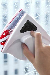 Güçlü Mıknatıslı Çift Cam Silici Izocam Parlak Yüzey Temizleme Silme Aparatı 18-30 Mm