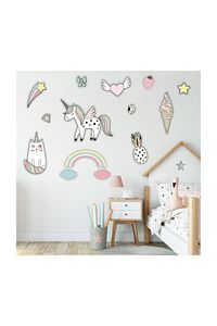 Unicorn Happy Ahşap Duvar Seti