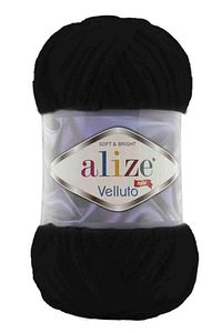 Velluto El Örgü Ipi 100 gr | Siyah 060
