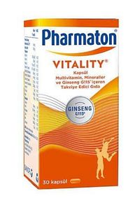 Vitality Multivitamin Mineraller ve Ginseng G115 İçeren Takviye Edici Gıda 30 Kapsül