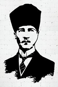 Ulu Önder Atatürk Lazer Kesim Metal Duvar Tablo 46X71cm