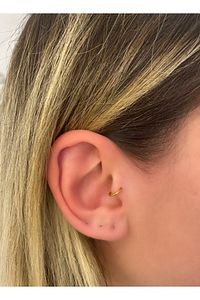 Gold 6mm Cerrahi Çelik Tragus Piercing