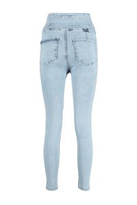Trendyol Collection-Hellblaue Skinny Jeans mit superhoher Taille und detailliertem Bund TWOSS21JE0091 8