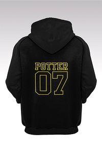 Harry Potter Gryffindor 56 Siyah Kapşonlu Sweatshirt - Hoodie