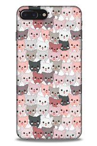 Apple Iphone 8 Plus Uyumlu Kılıf Kediler (31) Tpu Kılıf Minikler