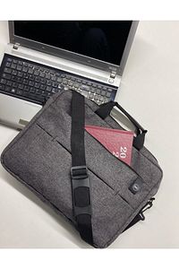Unisex West Serisi 15.6" Inç Gri Evrak Bilgisayar Notebook Laptop Çantası
