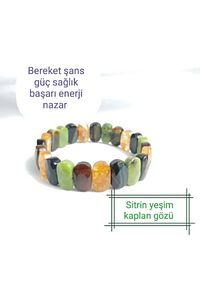 Sitrin - Yeşim - Kaplan Gözü - Doğal Taş Rolex Bileklik