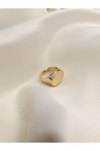 Kadın Gold Oval Şövalye Yüzük