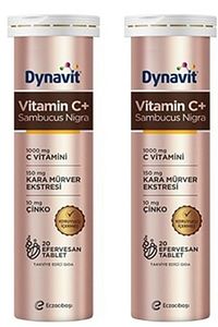 Vitamin C+ Sambucus Nigra Efervesan 20 Tablet 2 Adet