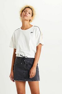 Ginger Nyln Piece Tee Ginger Nylon Beyaz Kadın Tişört