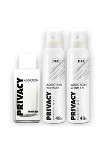Addiction Edt 100 ml Kadın Parfüm + 2x150ml Deodorant Set 1742751043423