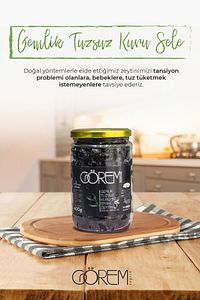 Tuzsuz Gemlik Tipi Kuru Sele 400 Gr. Cam Ambalaj