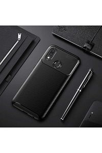 P20 Lite Kılıf Karbon Fiber Tasarımlı Dayanıklı Negro Model