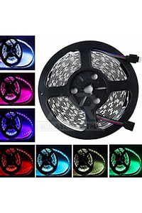 Kumandalı Şerit Led 5 Metre Silikonlu Orjinal 3 Çipli Rgb
