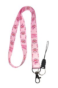 Pembe Panter Boyun Ipi Ve Telefon Askısı