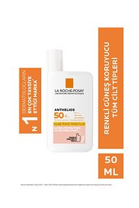 Anthelios invisible Fluid Güneş Kremi Renkli Normal/Karma Ciltler spf50+ Yüksek Koruma 50 ml