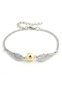 Harry Potter The Golden Snitch Kanatlı Cosplay Bileklik Gümüş Gri