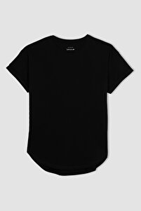 trendyol.com | DeFacto T-Shirt - Black - Regular fit