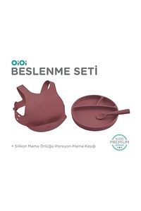 Beslenme Seti 3'lü Bordo