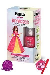 Princess Yıkanabilir Su Bazlı Çocuk Ojesi Pembe (Törpü Hediyeli)