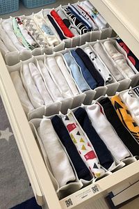 Beyaz - Medium Boy / 11 Gözlü Çekmece Düzenleyici - Cepli Organizer - Akordiyon Düzenleyici