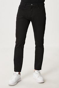Erkek Siyah Slim Fit Dar Kesim Denim Esnek Jean Kot Pantolon