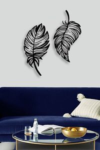 Yaprak Mdf Duvar Tablosu 50 Cm